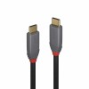 lindy 0.5m USB 3.1 Type C Cable, 5A PD, Anthra Line