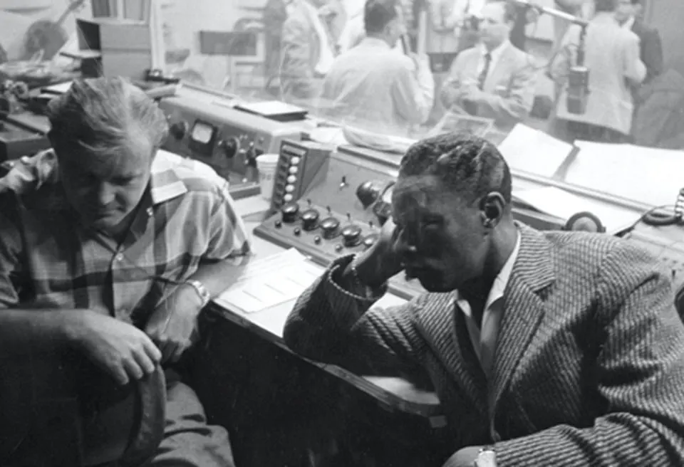 Bill Putnam with Nat King Cole (source UA) 
