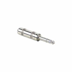 Switchcraft 297 - 1/4" Stereo 3 Conductor Cable Mount Plug, Nickel Metal Handle w/Solder Lugs & Cable Clamp