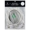 Erica Synths 10cm Cables - White - 5pcs