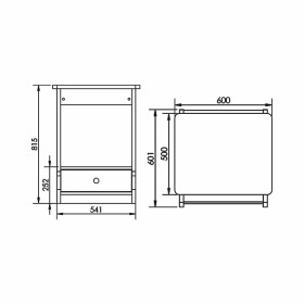 Zaor MIZA Rack 12 MKII - Grey Wengé