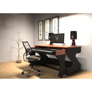 Zaor MIZA M  (2 level desk) - Black Cherry