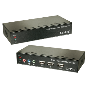 Lindy Extender KVM Cat.5 Classic DVI USB audio, 50m