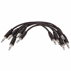 Erica Synths 10cm Cables - Black - 5pcs