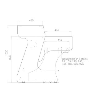 Zaor MIZA 88XL Flex – Grey/Wengé