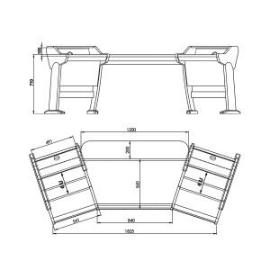 Zaor Onda Angled - Oak