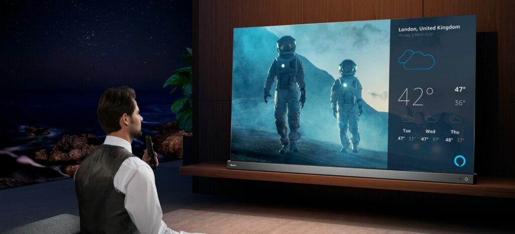A TV with Dolby Atmos-compatible audio (Ph. Hisense)