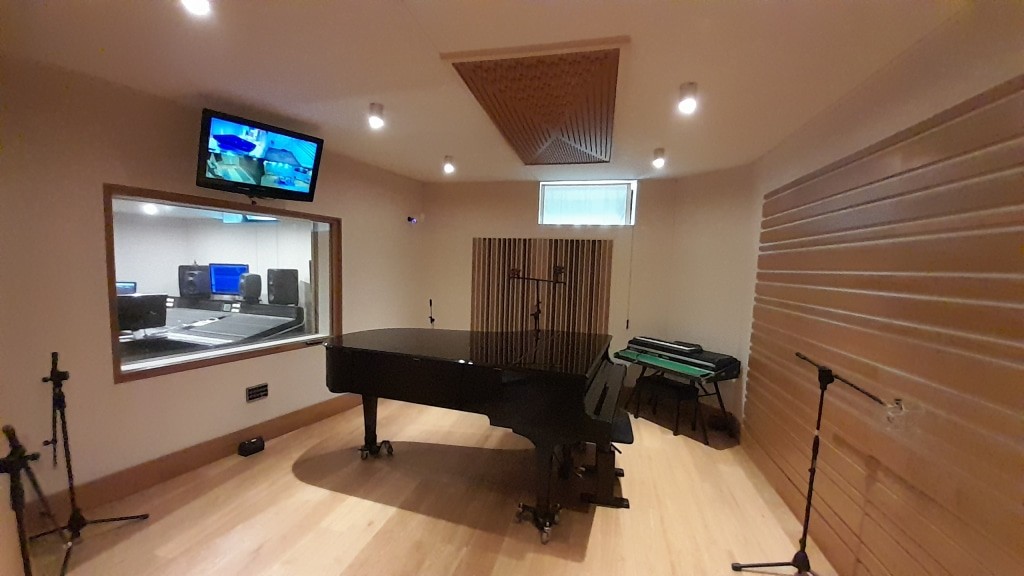 the Duke’s Room with the Yamaha piano